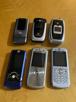 Lote 6 Móviles Motorola Vintage