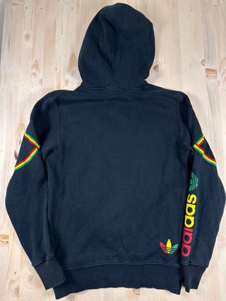Felpa Adidas con cappuccio, uomo multicolor S