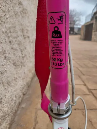 Patinete infantil rosa y azul