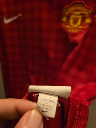 Camiseta Man Utd 2012 Original Nike Roja