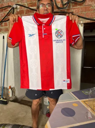 Camiseta Reebok Paraguay Francia 98 Talla M