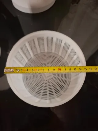 Molde para queso de plástico blanco