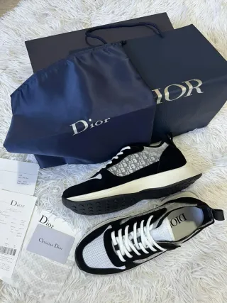 Zapatillas Dior B25 Negras y Blancas
