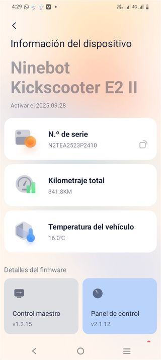 Ninebot Kickscooter Patinete Electrico homologado