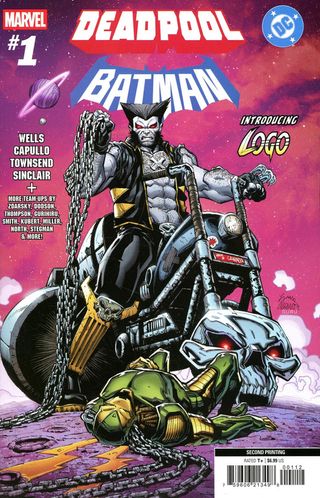 Deadpool Batman #1 Stegman 2nd Printing Marvel DC