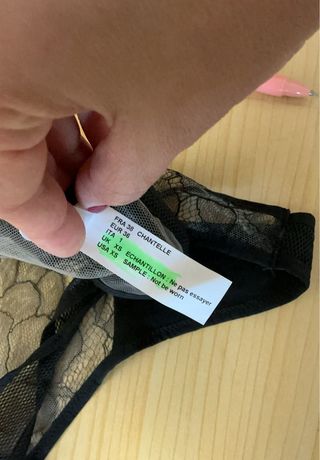 Conjunto lencería Chantelle negro nuevo