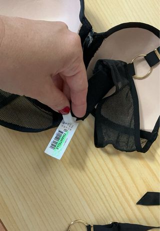 Conjunto lencería Chantelle negro nuevo