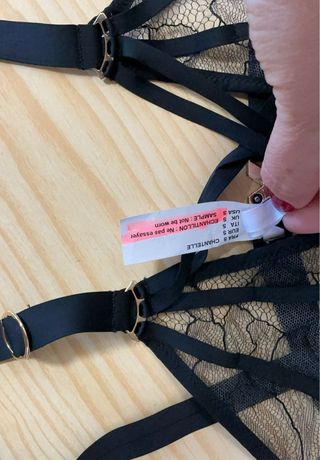 Conjunto lencería Chantelle negro nuevo