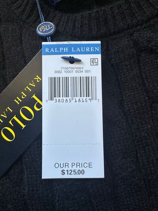 Jersey negro trenzado Polo Ralph Lauren