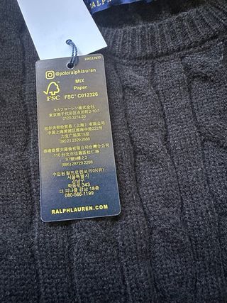 Jersey negro trenzado Polo Ralph Lauren