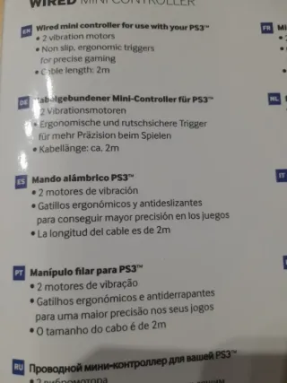 Controller ufficiale PlayStation PS3 Mini USB