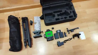 NUEVO! nivel láser luz verde 16 lineas,con trípode