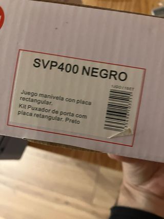 Manilla negra para puerta