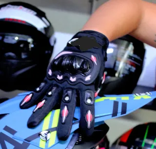 Guantes Moto Alpine Negros y Rojos