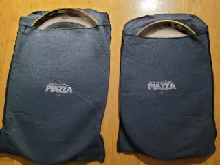 Bandejas ovaladas PIAZZA con borde dorado