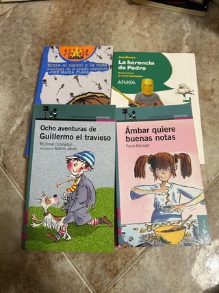 Lote 4 libros infantiles/juveniles