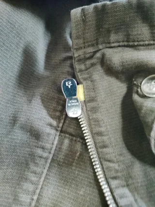 Giaccone Sisley Utility Cotone Verde Oliva