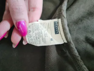 Giaccone Sisley Utility Cotone Verde Oliva