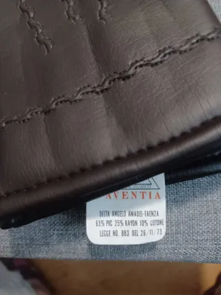 Guantes polipiel marrones