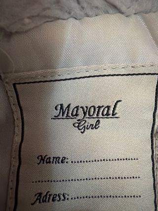 Abrigo de pelo gris mayoral