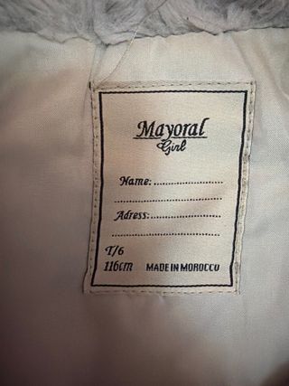 Abrigo de pelo gris mayoral