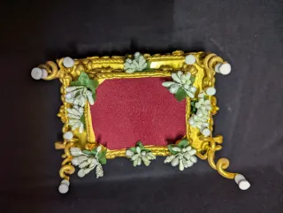 Mini trono/paso Semana Santa dorado