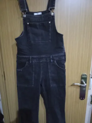 Peto vaquero negro talla M