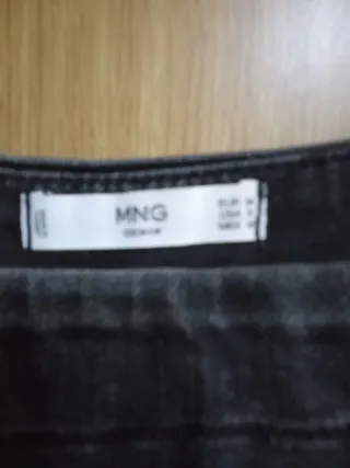 Peto vaquero negro talla M