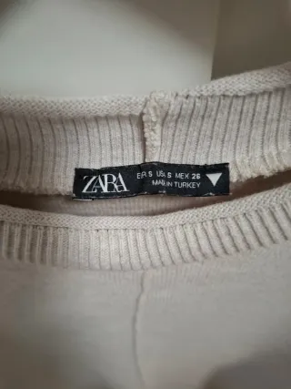 Vestido Zara beige