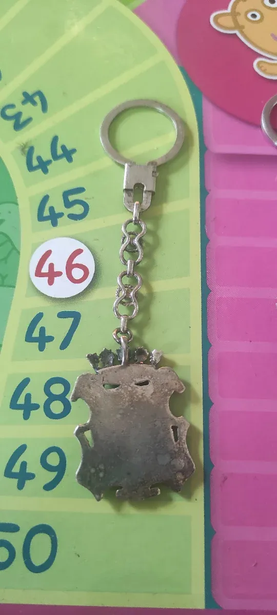 2 Llaveros Plata Ley son dos.