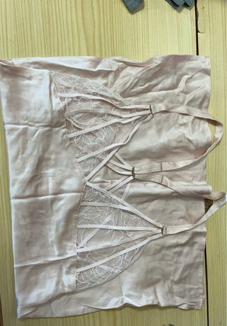 Vestido sexy Chantelle encaje rosa talla única