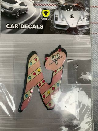 Pegatinas letras coche