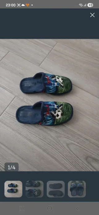 Zapatillas de casa chico talla 38