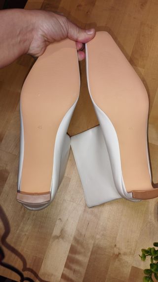 Botas de Piel Blancas Talla 41