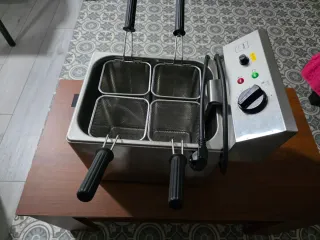 Cuece pasta Eléctrica Acero Inoxidable 4 Cestas