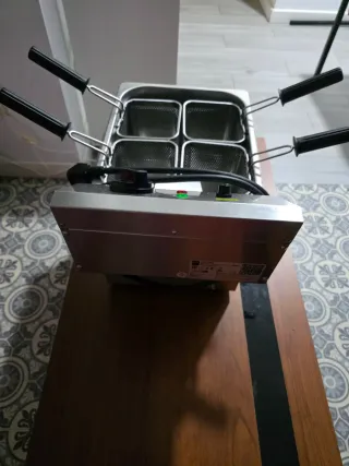 Cuece pasta Eléctrica Acero Inoxidable 4 Cestas