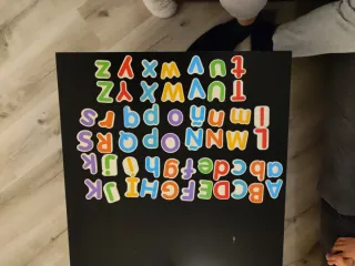 Abecedario madera letras encajables