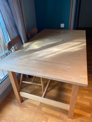 Mesa comedor extensible Ikea madera