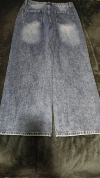 Pantalón vaquero L con pedrería