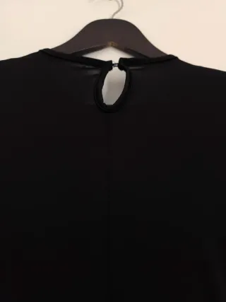 Vestido negro drapeado – Pura Vida, talla S