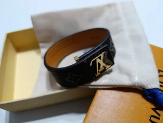 Pulsera Louis Vuitton Marrón y Dorada