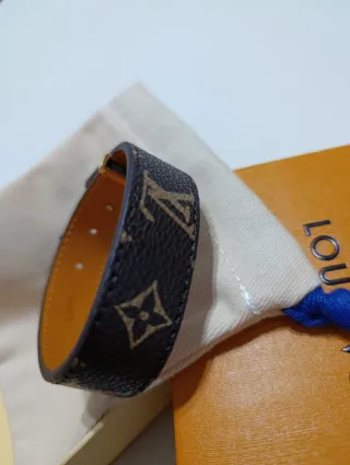 Pulsera Louis Vuitton Marrón y Dorada