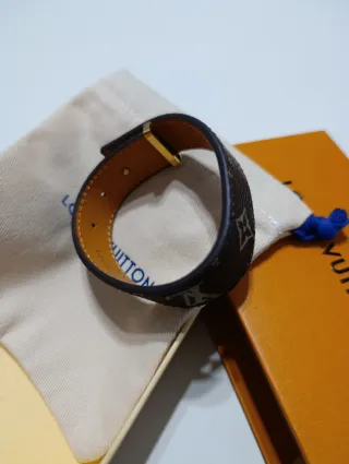 Pulsera Louis Vuitton Marrón y Dorada