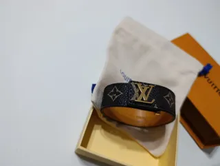 Pulsera Louis Vuitton Marrón y Dorada