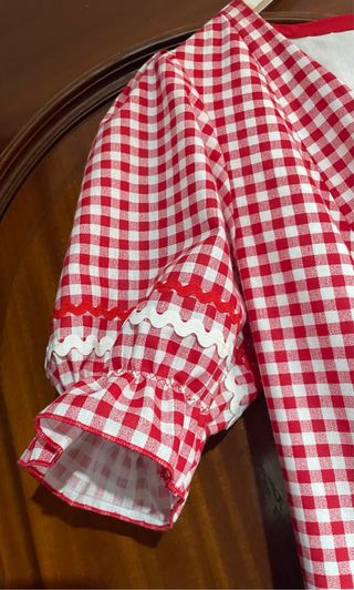 Vestido Romería Rojo y Blanco Nuevo