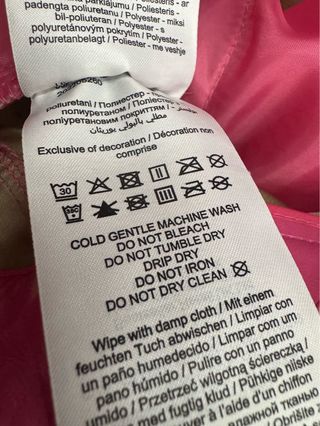 Pantalones efecto piel rosa JJXX