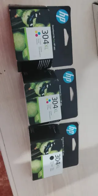 Cartuchos HP 304XL Negro y Tricolor