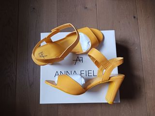 ZAPATOS TACÓN FOSCO NUEVOS, VERDE,  T39 TACÓN ALTO