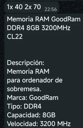 2x GOOD RAM DDR4 8GB PC4-19200 DIMM