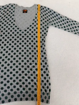 Maglione Sun68 Pois Grigio Verde Taglia XL